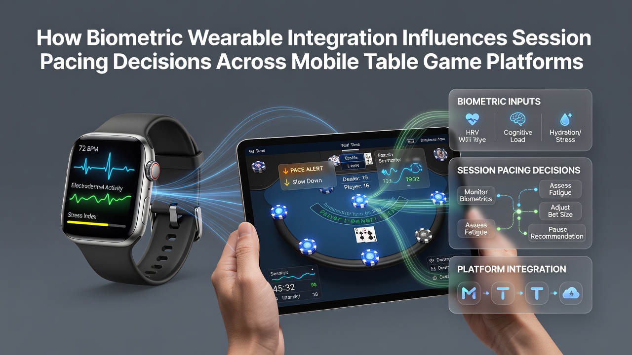 Biometrische Sensoren in Wearables erfassen Echtzeitdaten während mobiler Tischspiele und unterstützen Taktungsentscheidungen