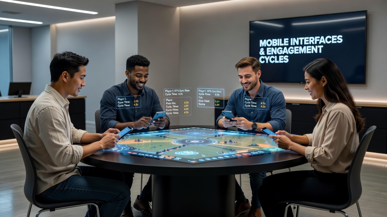 Analyse von Engagement-Mustern zeigt Veränderungen durch mobile Features in digitalen Multiplayer-Tischen