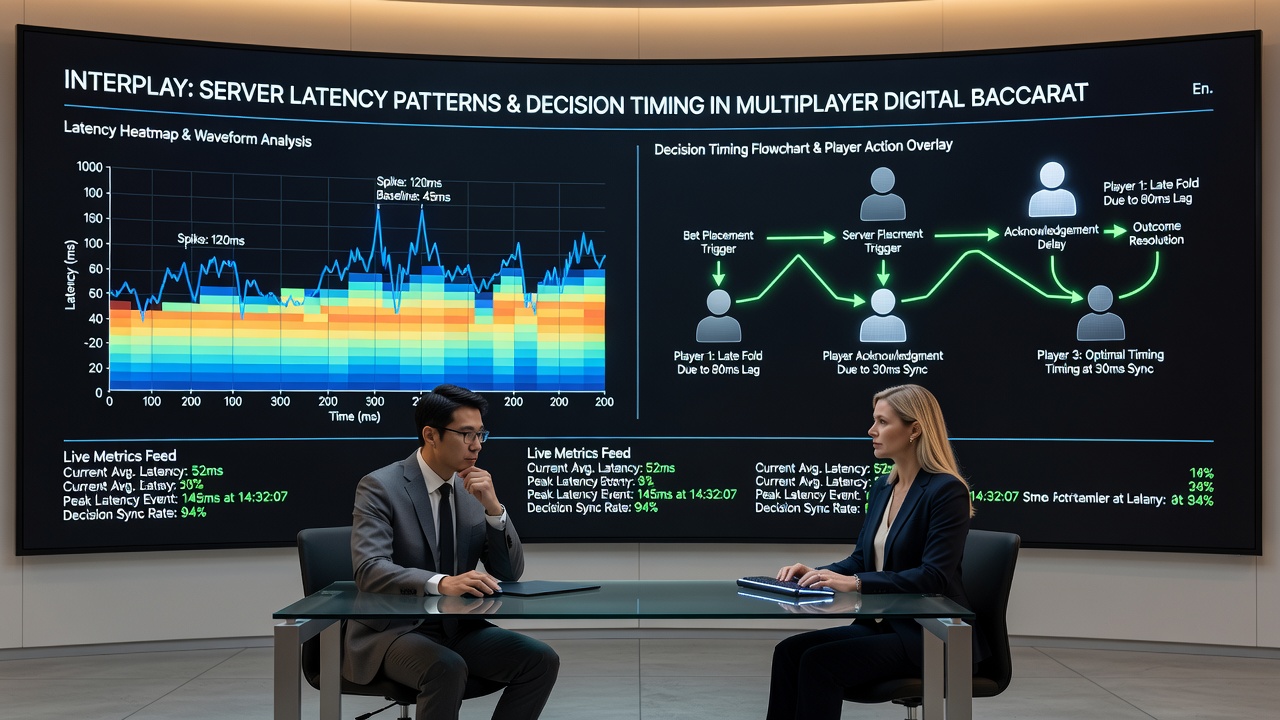 Entscheidungszeitpunkte und Latenzanalyse in digitalen Baccarat-Tischen